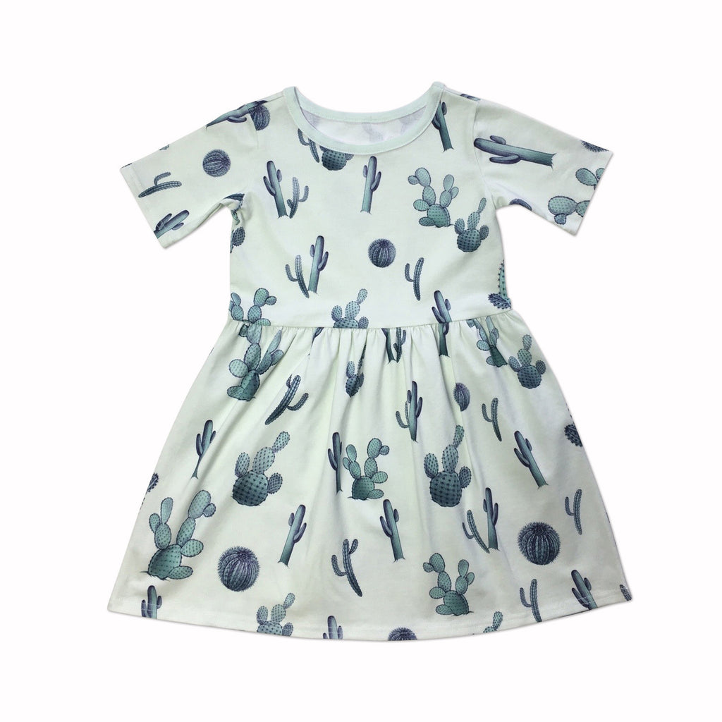 Green cactus dress