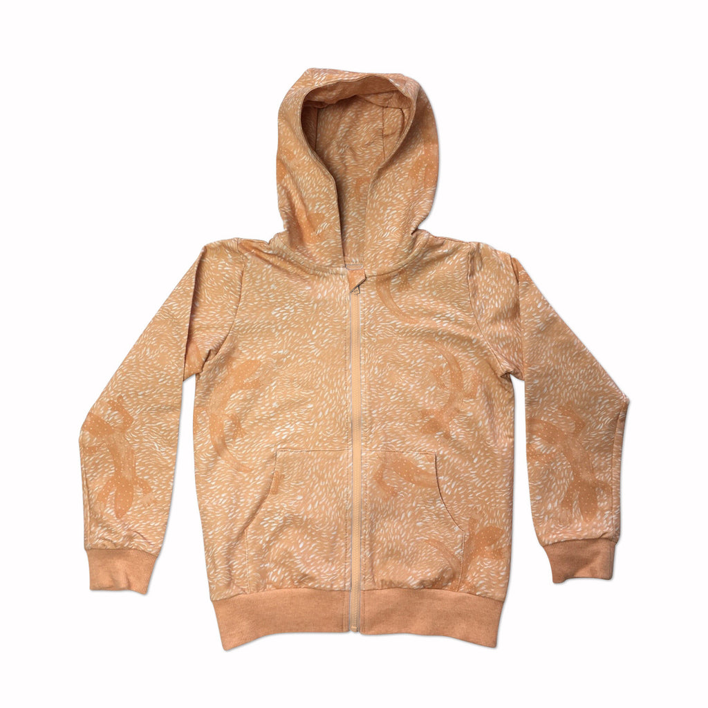 Orange lizard hoodie