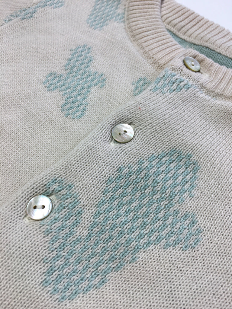 Knitted cactus cardigan