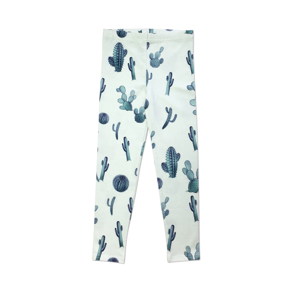 Green cactus leggings