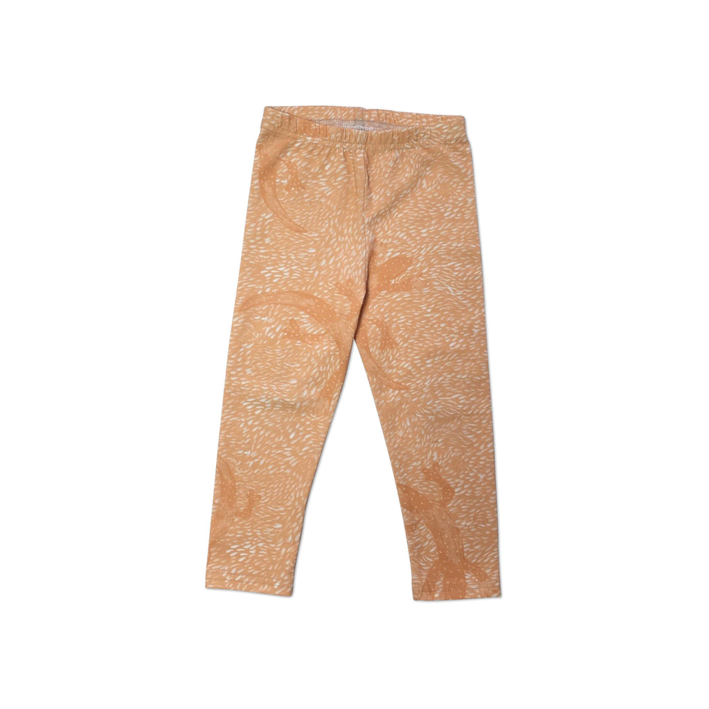 Orange lizard leggings