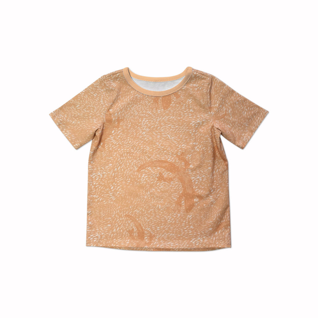 Orange lizard t-shirt
