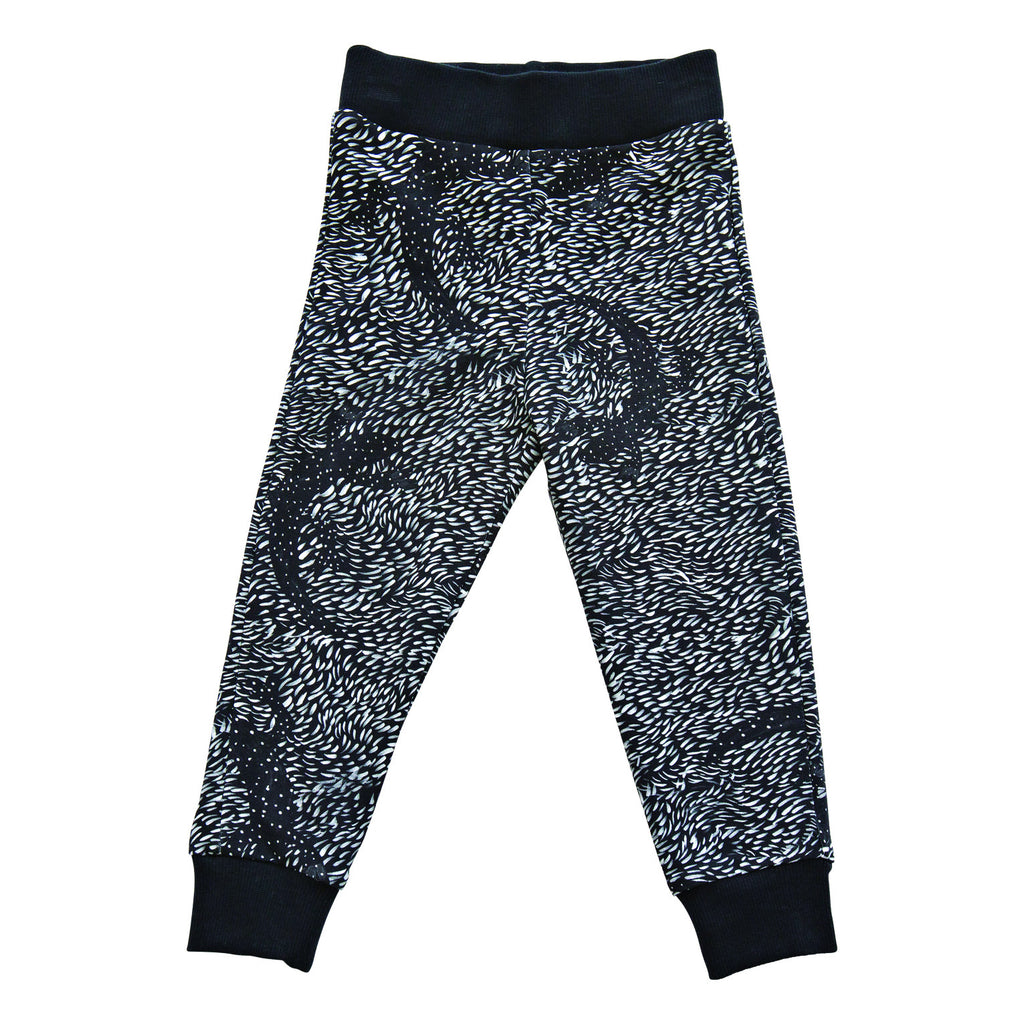 Black lizard sweatpants