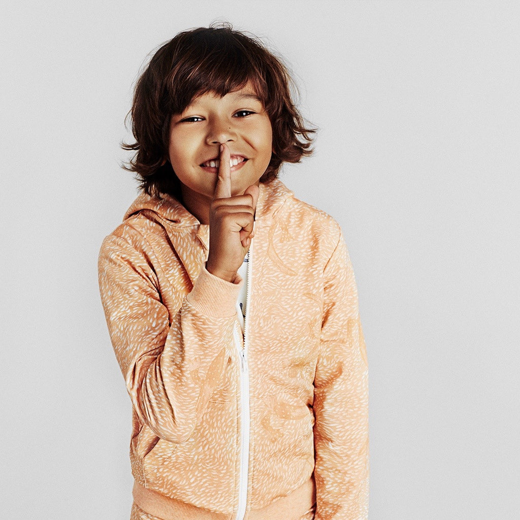 Orange lizard hoodie