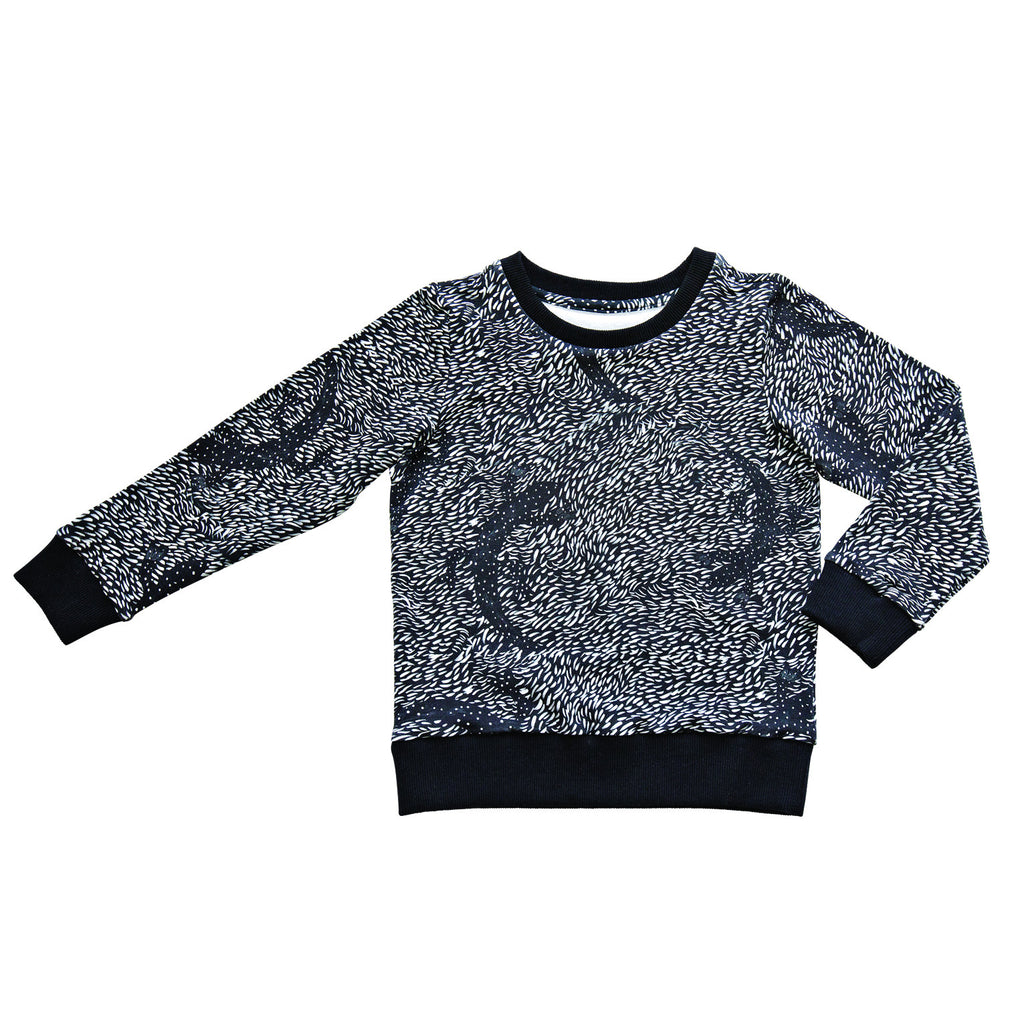 Black lizard sweatshirt